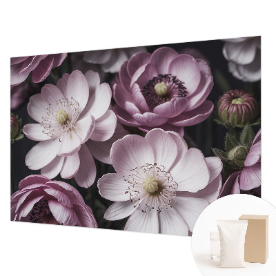 Naadloos fotobehang met een bloemig elegant motief