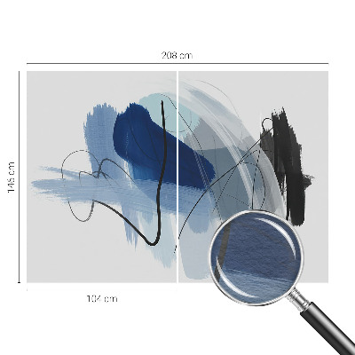 Modern fotobehang met kleurrijke abstracties