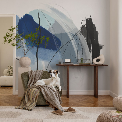 Modern fotobehang met kleurrijke abstracties