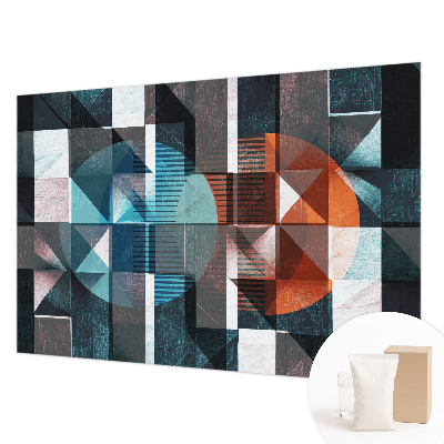 Luxe fotobehang met abstracte vormen