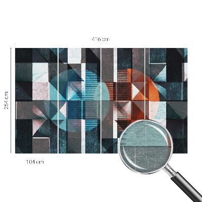 Luxe fotobehang met abstracte vormen