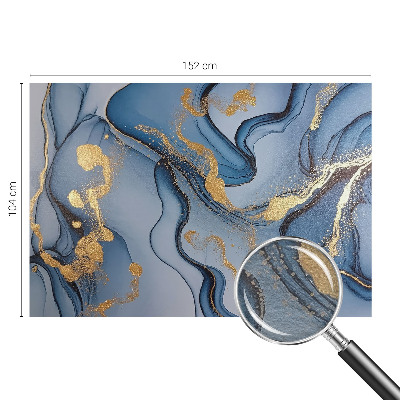 Modern fotobehang voor de woonkamer Blauwe golven