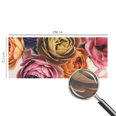 Vlies fotobehang Kleurrijke rozen