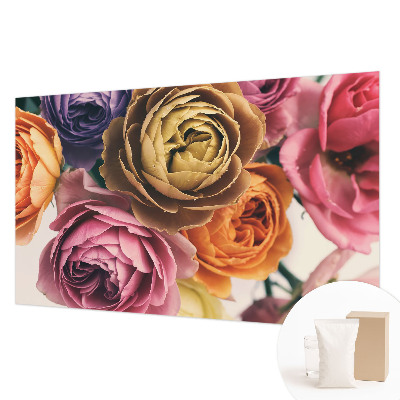 Vlies fotobehang Kleurrijke rozen