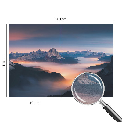 Premium fotobehang De opkomende zon