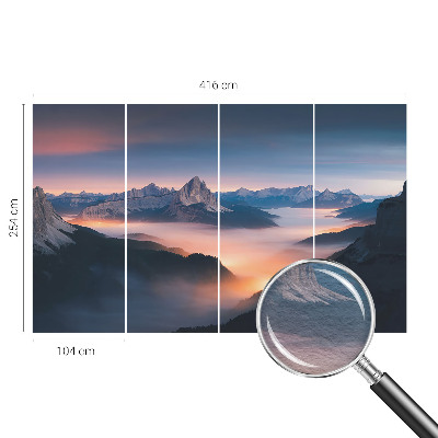 Premium fotobehang De opkomende zon