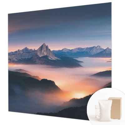 Premium fotobehang De opkomende zon