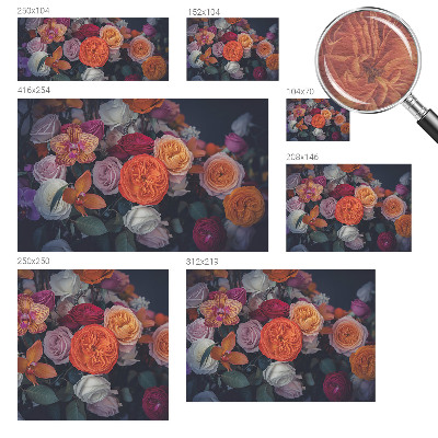 Hoogwaardig fotobehang Kleurrijk boeket