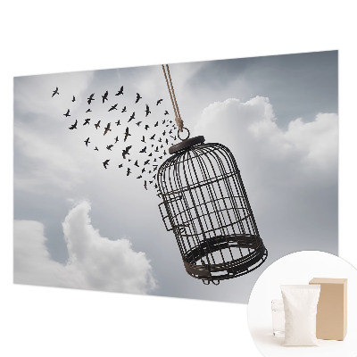 Kwalitatief fotobehang met een motief van vliegende vogels