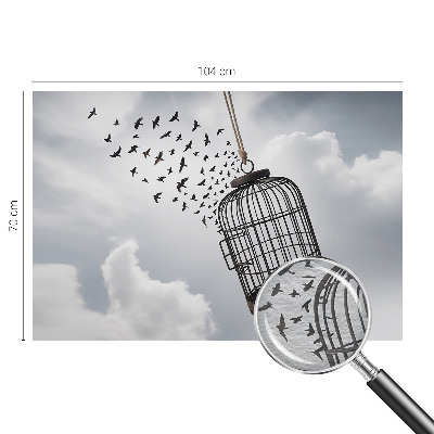 Kwalitatief fotobehang met een motief van vliegende vogels