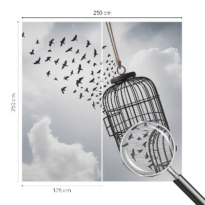 Kwalitatief fotobehang met een motief van vliegende vogels