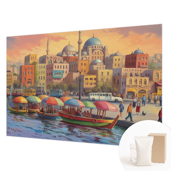 Sfeervol fotobehang Stedelijke kust