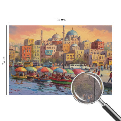 Sfeervol fotobehang Stedelijke kust