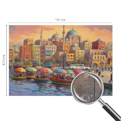 Sfeervol fotobehang Stedelijke kust
