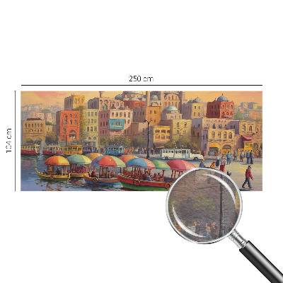 Sfeervol fotobehang Stedelijke kust