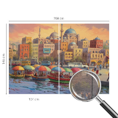 Sfeervol fotobehang Stedelijke kust