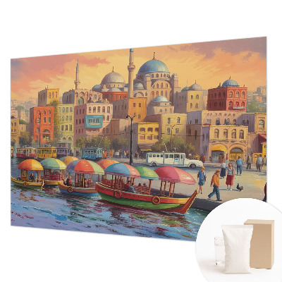 Sfeervol fotobehang Stedelijke kust