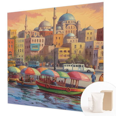 Sfeervol fotobehang Stedelijke kust
