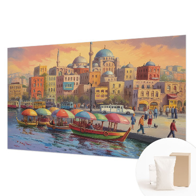 Sfeervol fotobehang Stedelijke kust