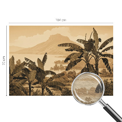 Modern fotobehang voor de woonkamer Tropisch panorama