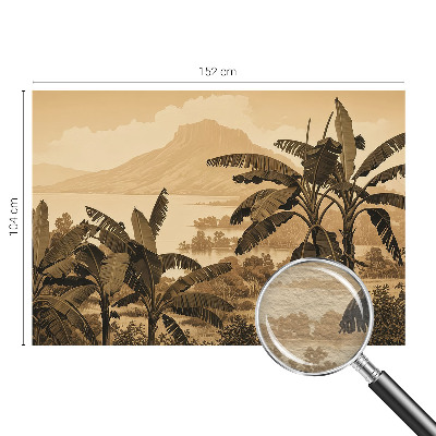 Modern fotobehang voor de woonkamer Tropisch panorama