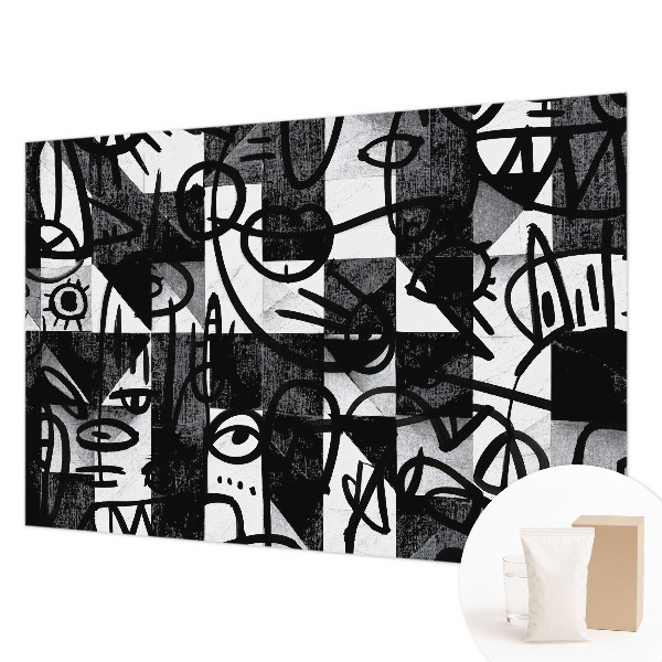 Uniek fotobehang Chaos tekenen