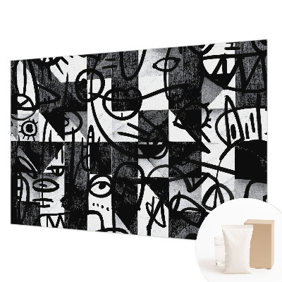 Uniek fotobehang Chaos tekenen