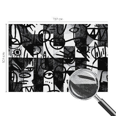 Uniek fotobehang Chaos tekenen