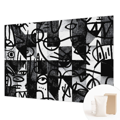 Uniek fotobehang Chaos tekenen