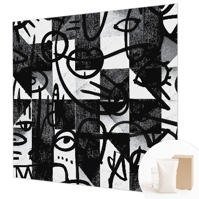 Uniek fotobehang Chaos tekenen