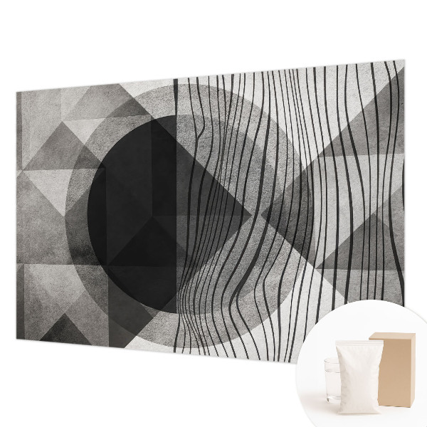 Vliesbehang fotobehang met abstracte vormen