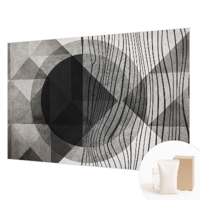 Vliesbehang fotobehang met abstracte vormen
