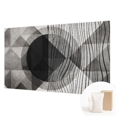 Vliesbehang fotobehang met abstracte vormen