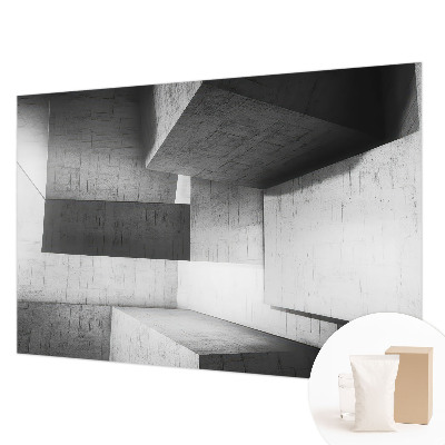 Groot fotobehang met geometrische sculpturen