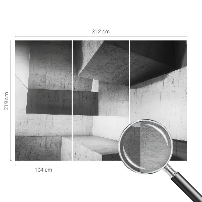 Groot fotobehang Geometrische sculpturen