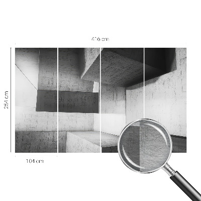 Groot fotobehang Geometrische sculpturen