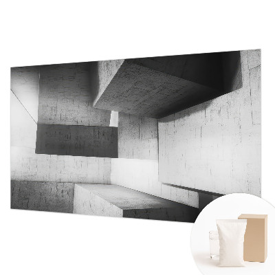 Groot fotobehang met geometrische sculpturen