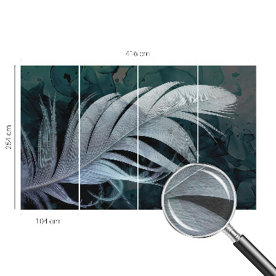 Fotobehang vliesbehang Etherische veer