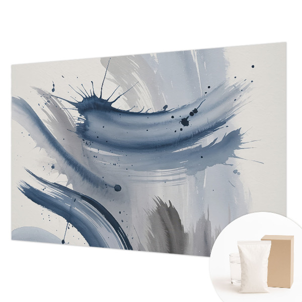 Vliesbehang fotobehang woonkamer Artistieke penseelstreken