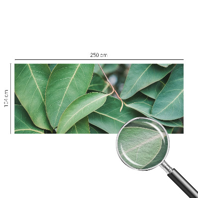 Fotobehang vlies met een patroon van groene bladeren