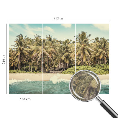 Fotobehang met tropisch strandmotief