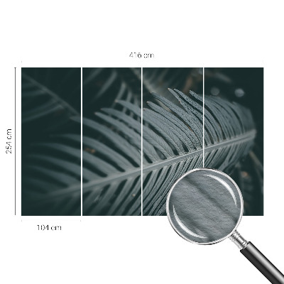 Muur behang Groen blad