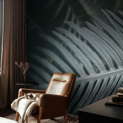 Muur behang Groen blad