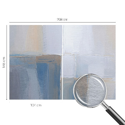 Behang met print met een harmonieuze abstracte print