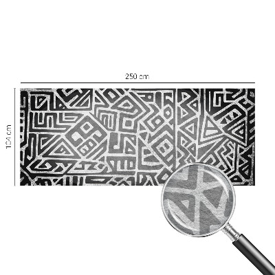 Naadloos fotobehang met een geometrisch doolhofmotief