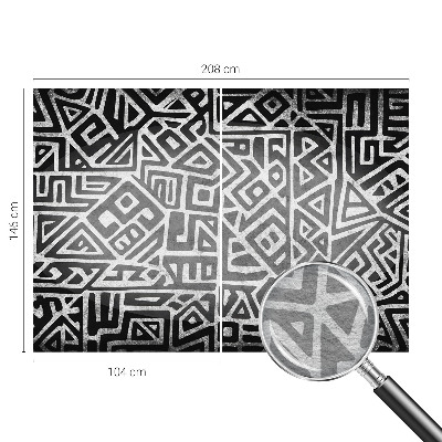 Naadloos fotobehang met een geometrisch doolhofmotief