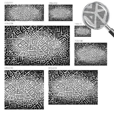 Naadloos fotobehang met een geometrisch doolhofmotief