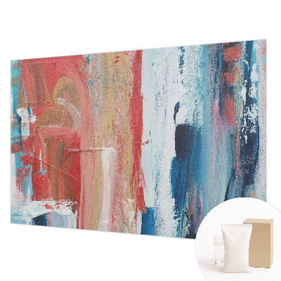 Fotobehang woonkamer met kleurrijke abstracties