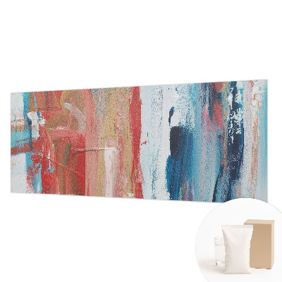 Fotobehang woonkamer met kleurrijke abstracties