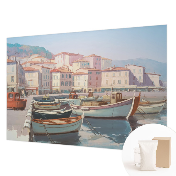 Fotobehang slaapkamer Haven aan zee